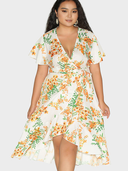 Ditsy Floral Knotted Dress