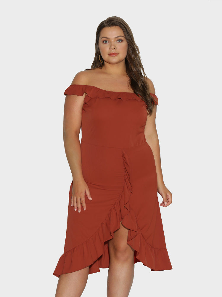Tiered Split Hem Dress