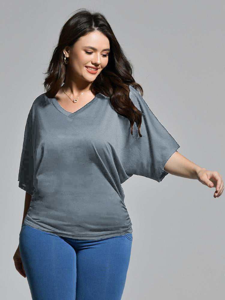 V-Neck Dolman Sleeve T-Shirt