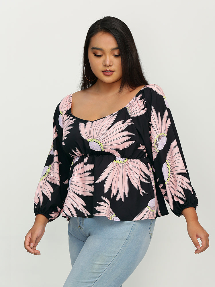 Floral Long Sleeve Top