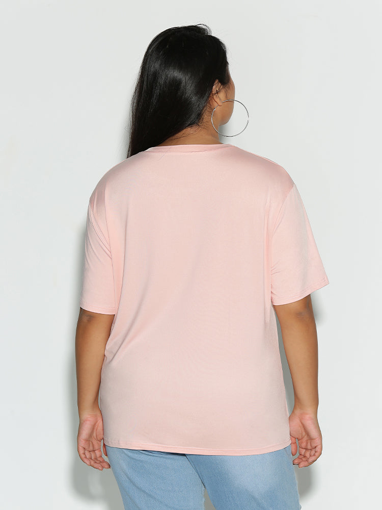 Leaf Round Neck T-Shirt