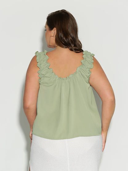 Shirred Shoulder Top