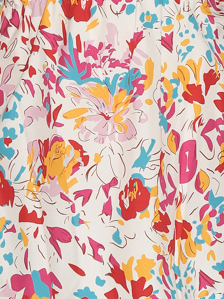 Floral Backless Dress