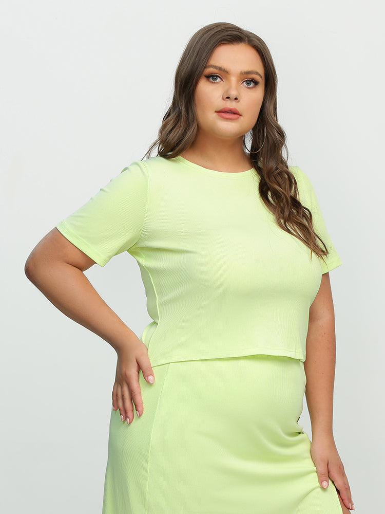 Backless Bowknot Short Sleeve T-Shirt