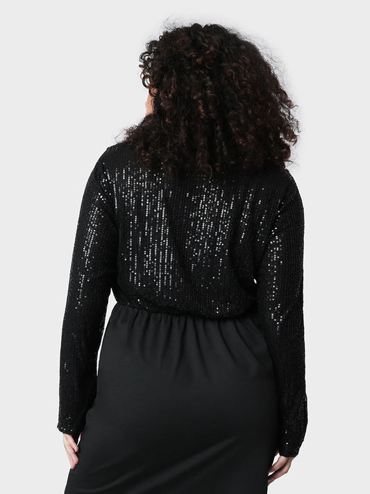 Beaded V-Neck Bodycon Dress