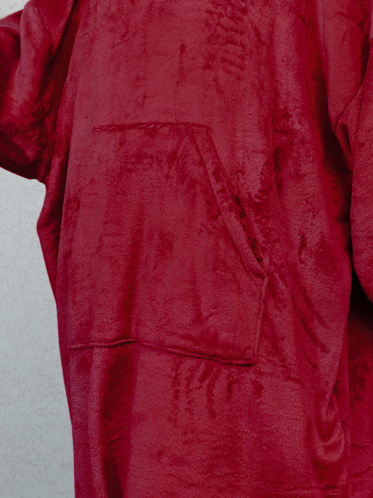 Pocket Hooded Sweatshirt Dress