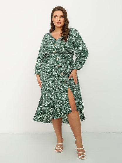 Polka Dot Button Through Dress