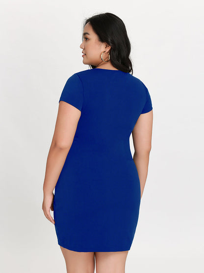 Cut Out Zipper Dress