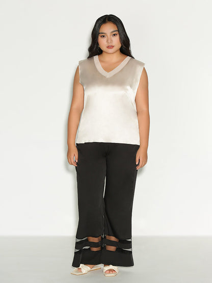 Satin Sleeveless Tank Top