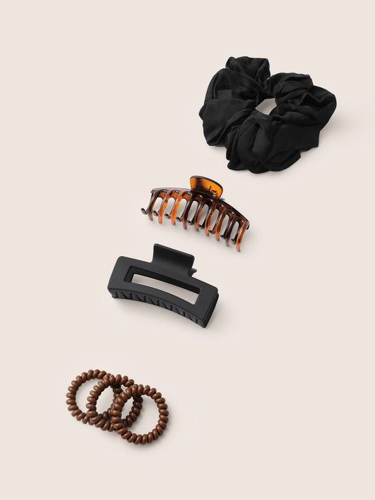 4 Pairs Daily Commute Hair Accessory Sets