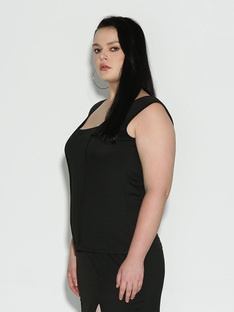 Square Neck Sleeveless Top