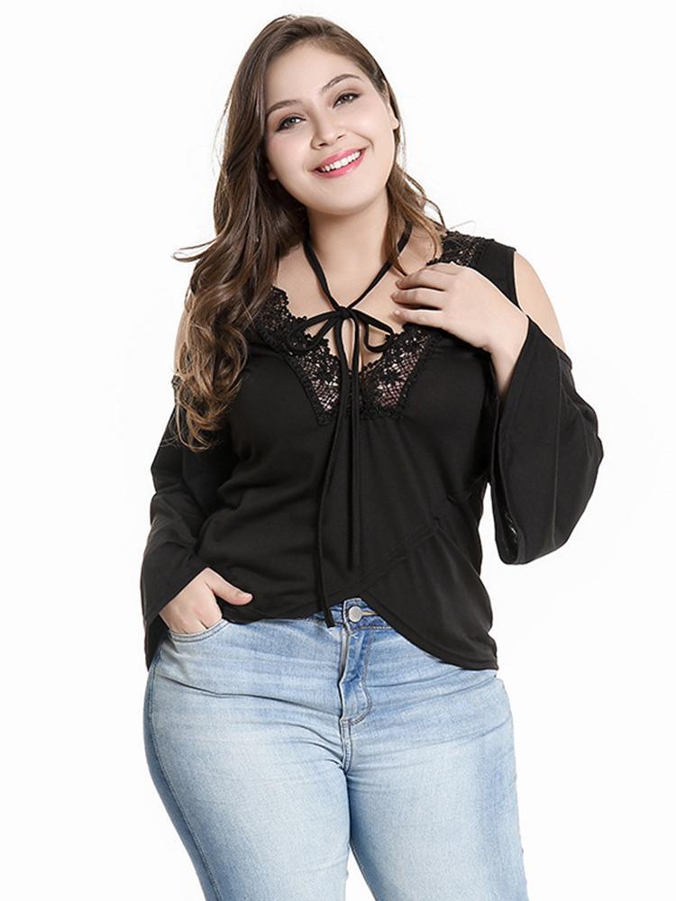 Lace Hollow Out Sexy Halter Top