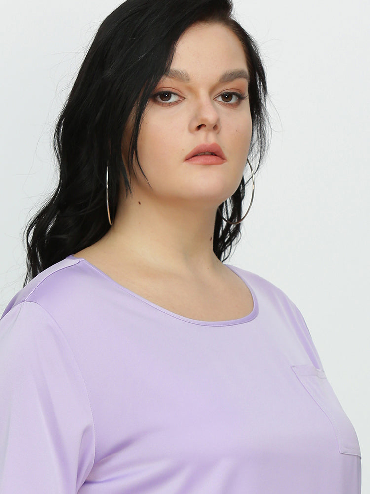 Short Sleeve Pocket Blouse