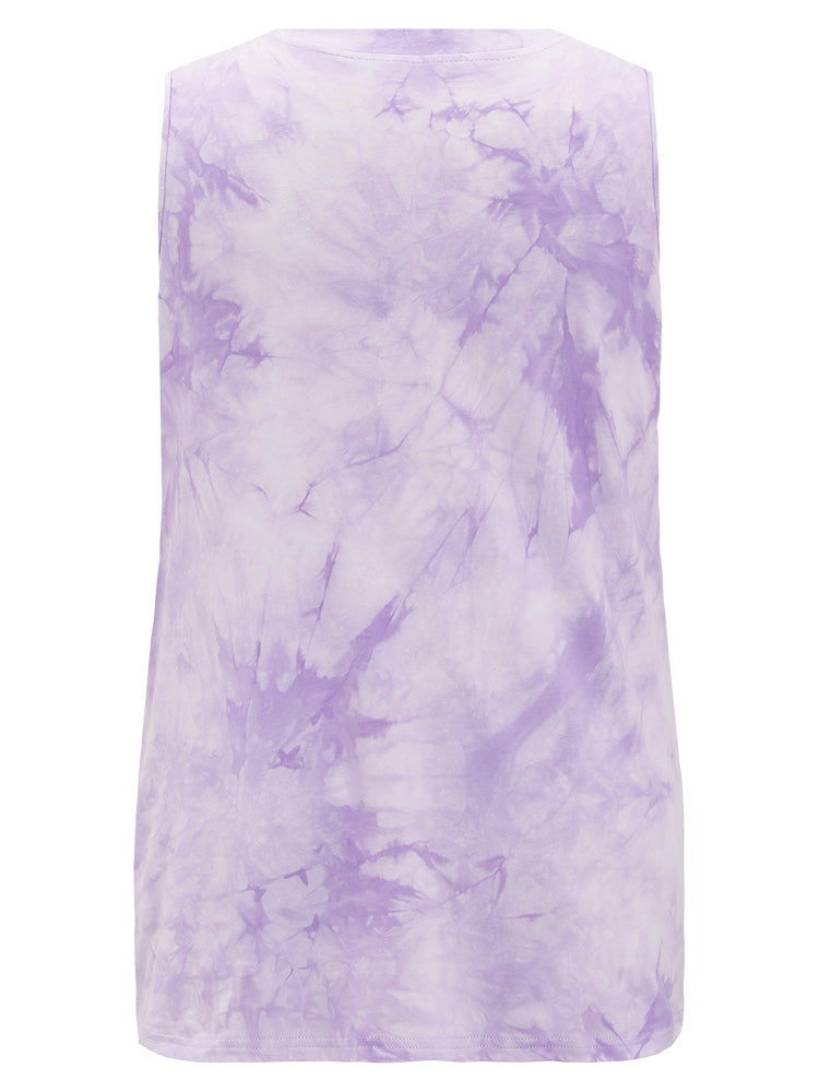 Tie Dye V Neck Tank Top