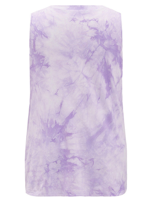 Tie Dye V Neck Tank Top