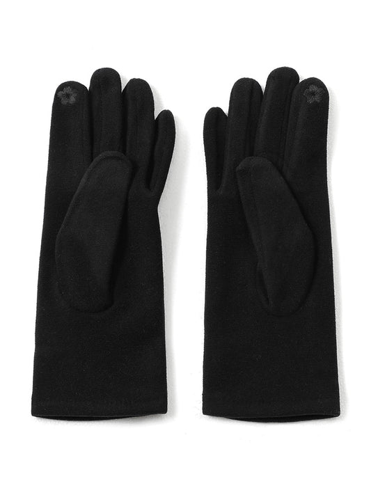 Warm & Cozy Snow Rhinestone Gloves