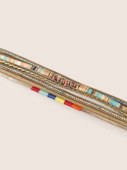 Vacation Colored Natural Stone Bracelet