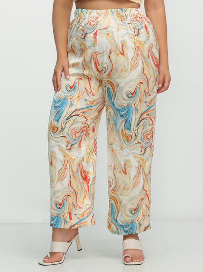 Tie Dye Twisted Painting Pants