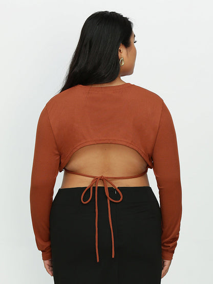 Long Sleeve Irregular Hem T-Shirt