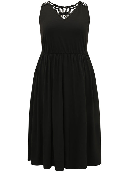 Supersoft Essentials Plain Pocket Cut Out Tank Dress