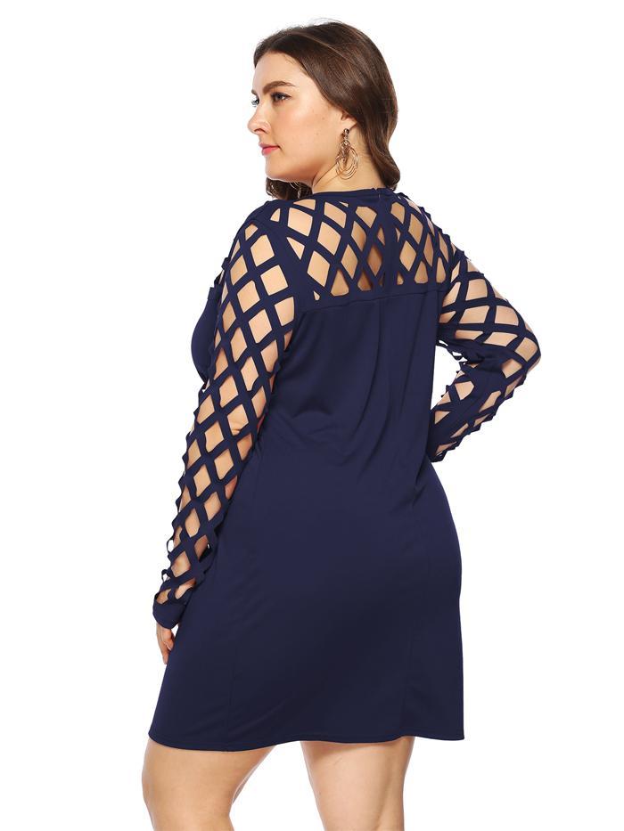 Hollow Out Slim Fit Dress