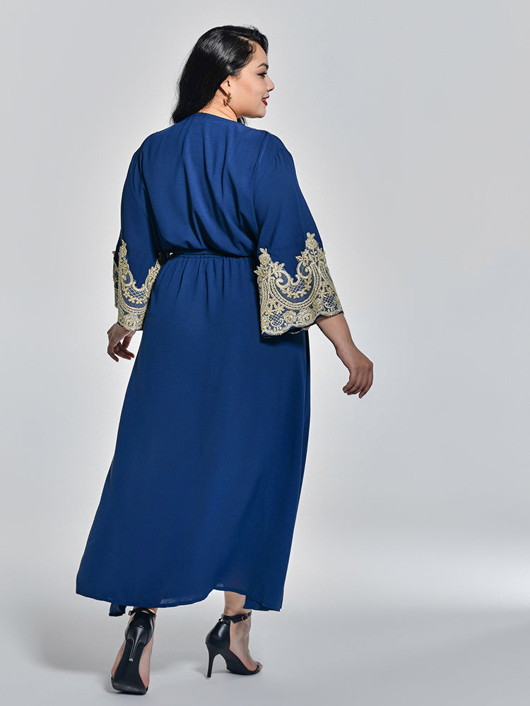 Ethnic Embroidery Maxi Dress