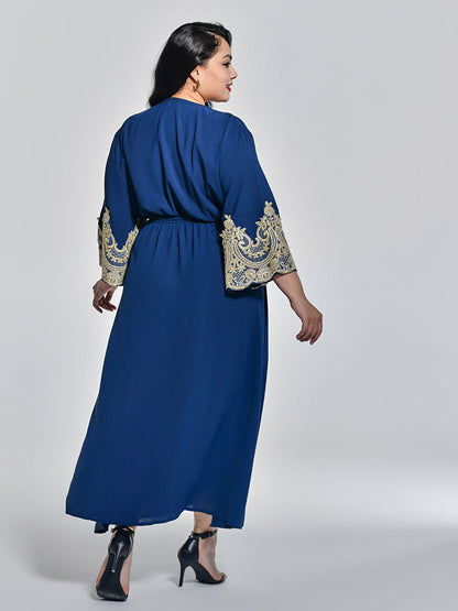 Ethnic Embroidery Maxi Dress