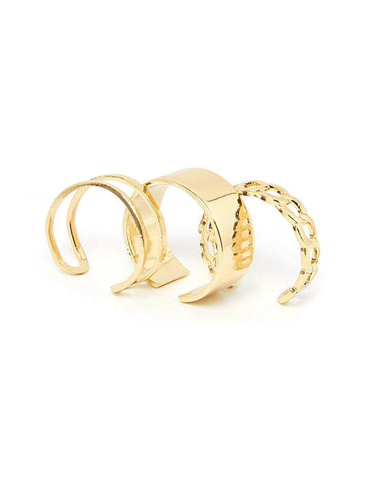 3 Pack Chain Design Rings