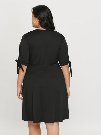 Crossover Neckline Dress