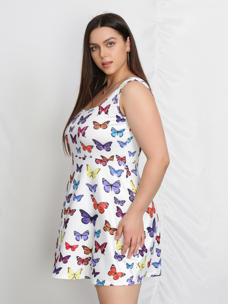 Allover Butterfly Bodycon Dress