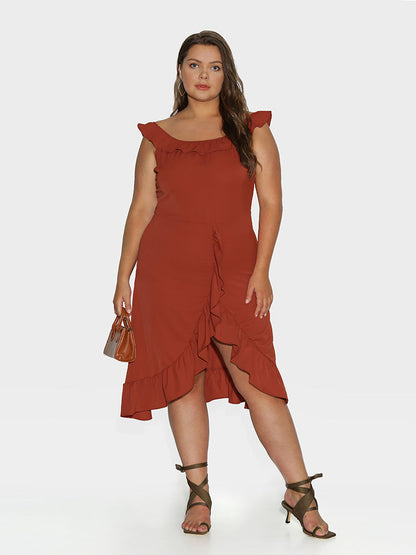 Tiered Split Hem Dress