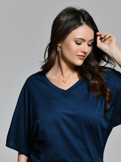 V-Neck Dolman Sleeve T-Shirt