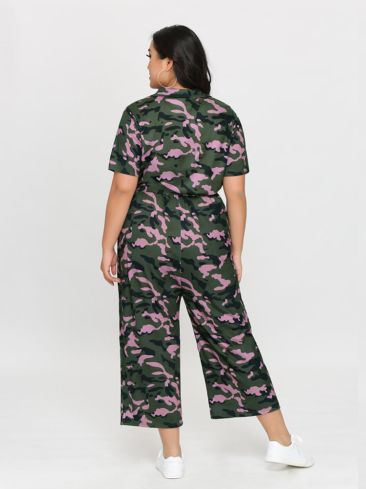 Camo Knit Jumpsuit