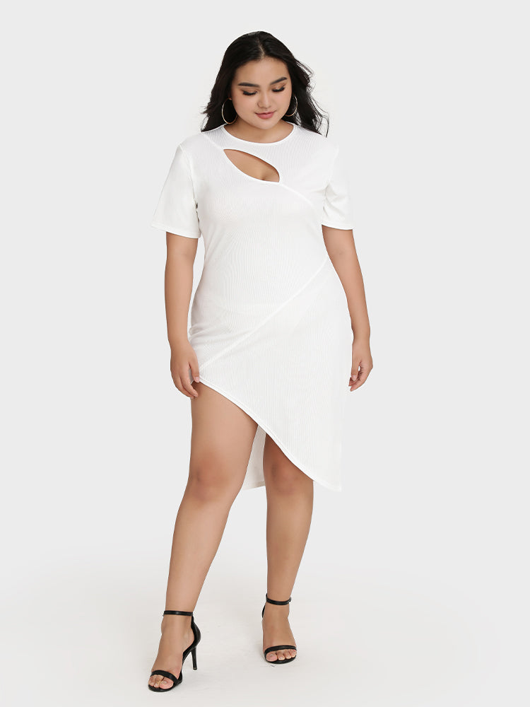 Cut Out Solid Dress