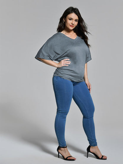 V-Neck Dolman Sleeve T-Shirt