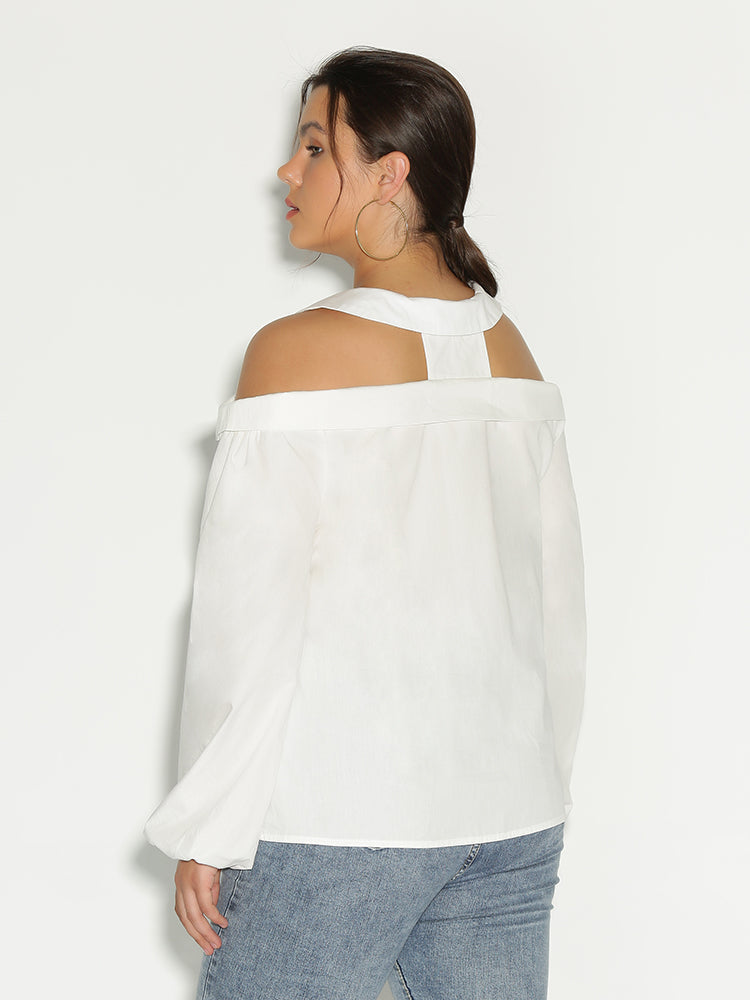 Cold Shoulder Solid Top