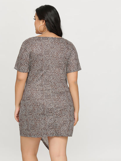 Leopard Asymmetrical Dress