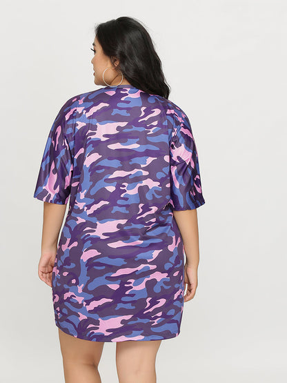Camo Loose Loose Dress