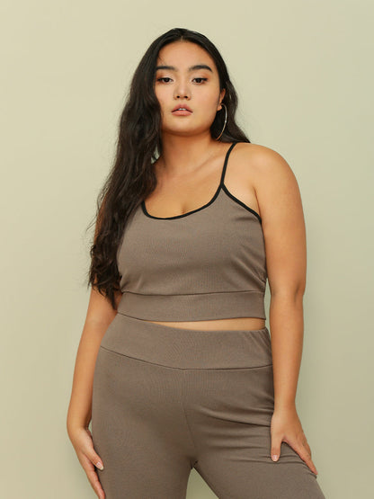 Short Color Block Tank Tops