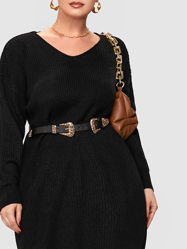 Crisscross Back Dress Without Belt