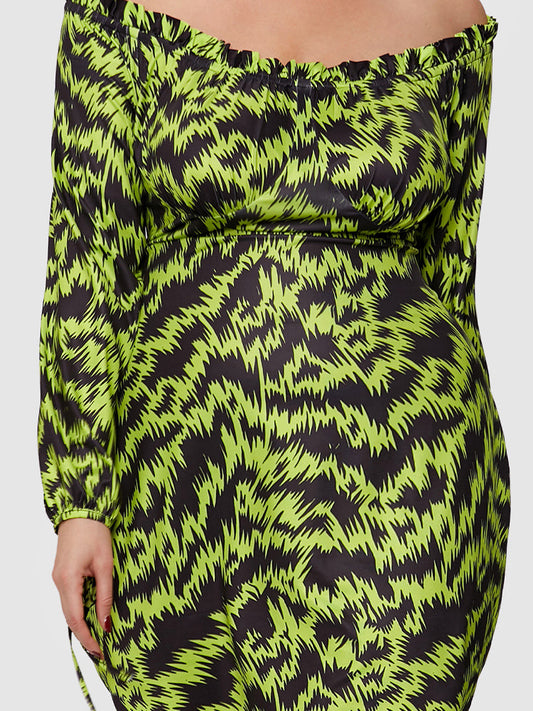 Pop Art Print Ruffle Tim Dress