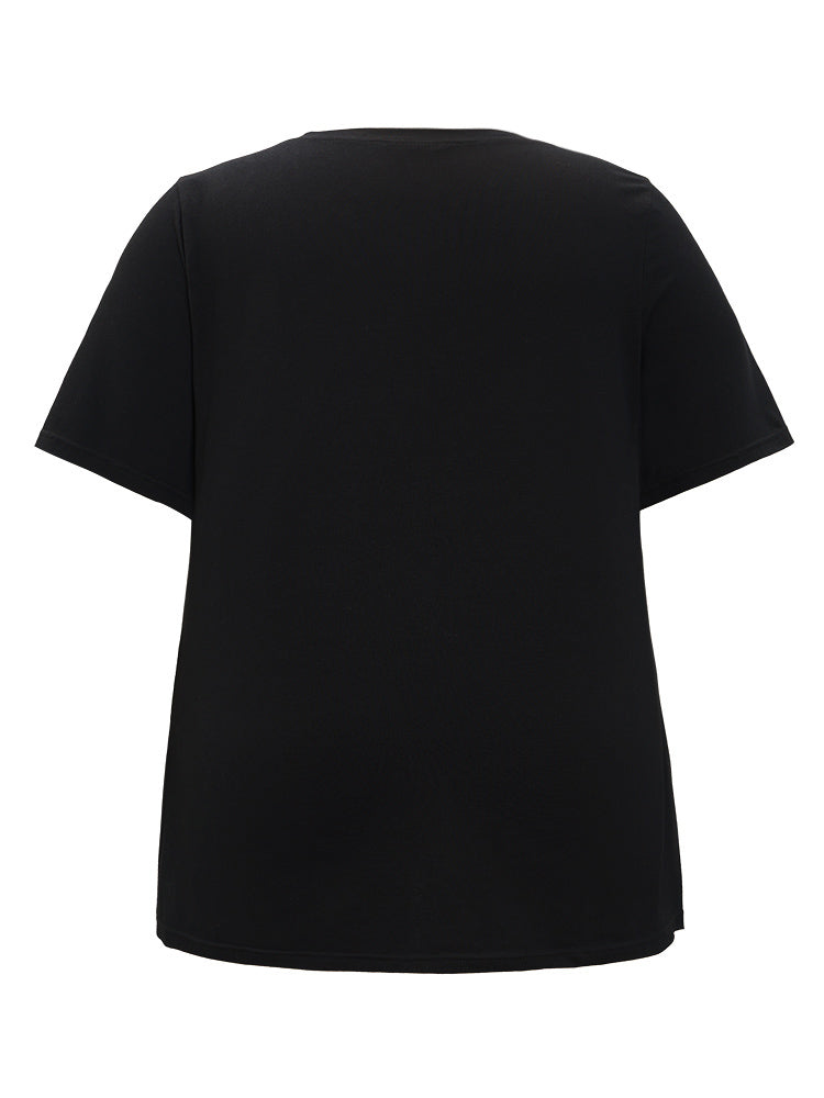 Cactus Print Round Neck Sleep Top