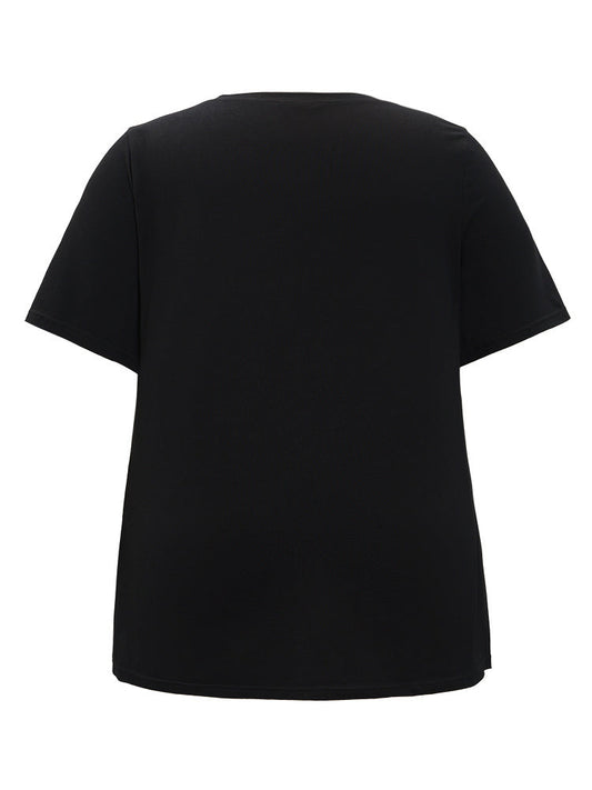 Cactus Print Round Neck Sleep Top