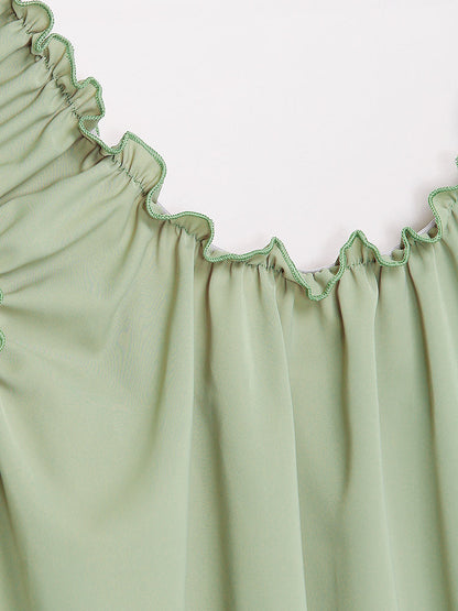 Shirred Shoulder Top