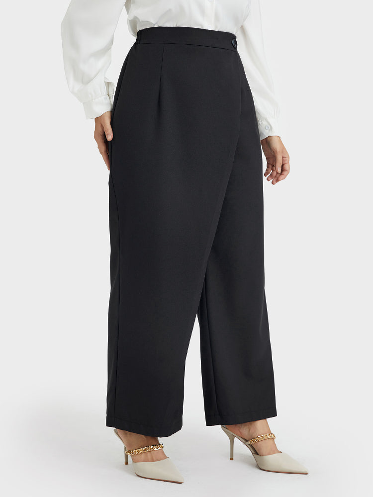 Asymmetrical Wide Leg Pants