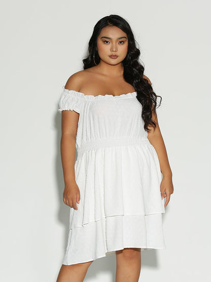 Ruffle Frill Trim Dress