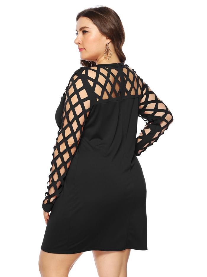 Hollow Out Slim Fit Dress