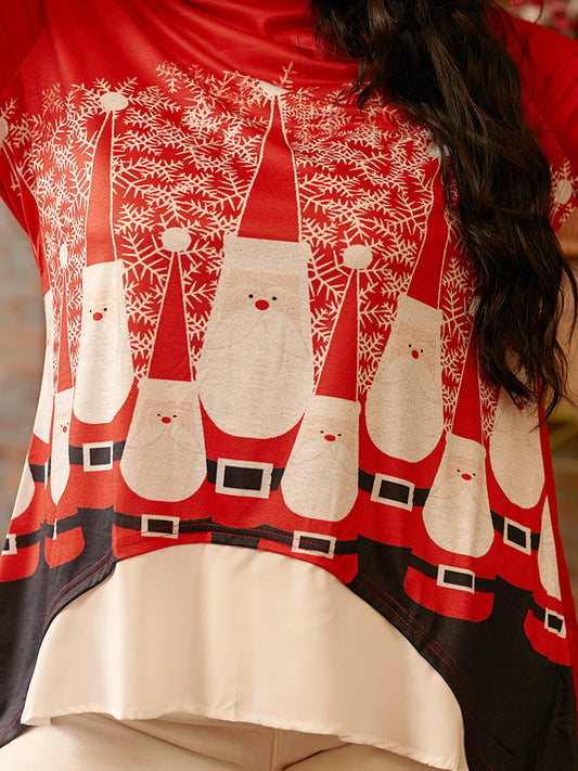 Cartoon Printing Patchwork T-shirt