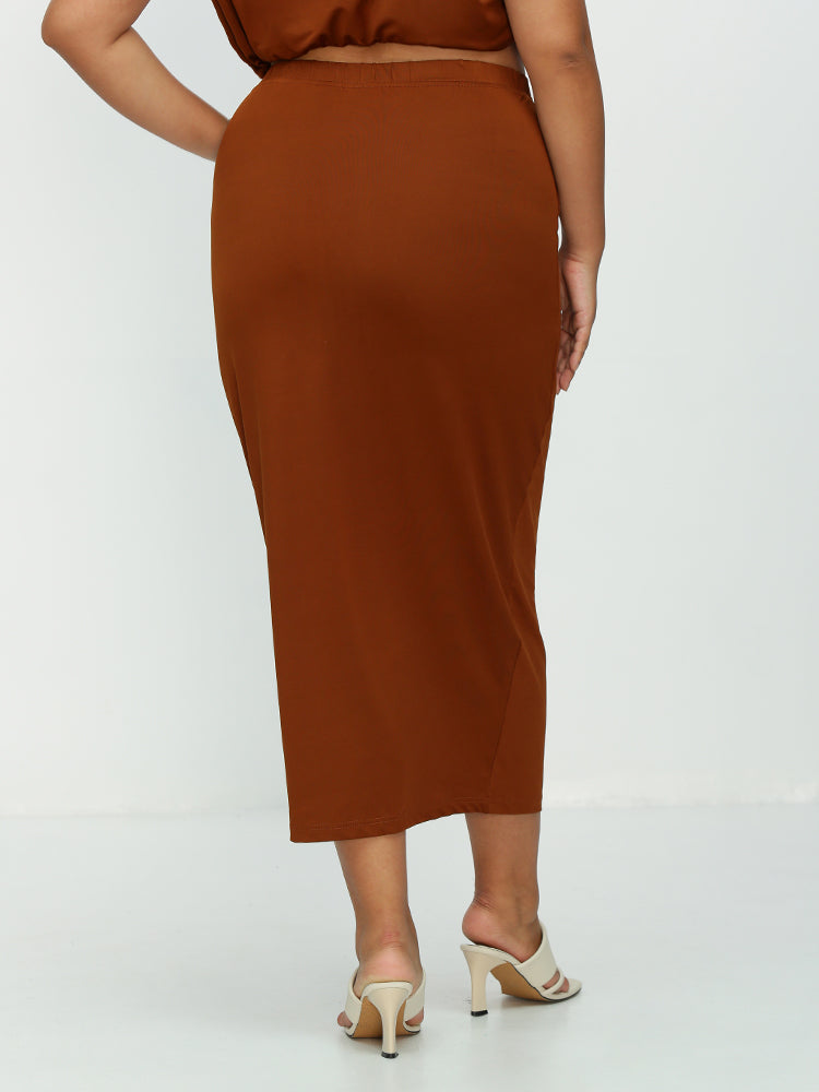 High Waist High Stretch Skirt