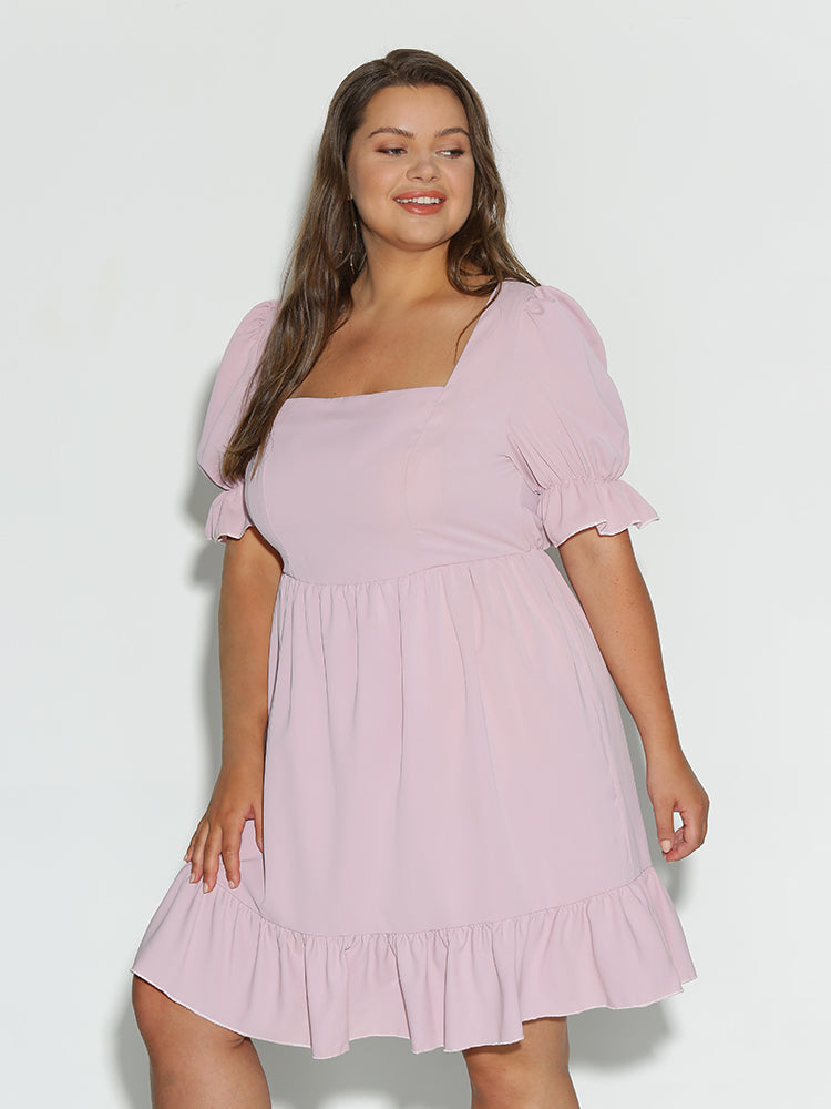 Tiered Puff Sleeve Dress